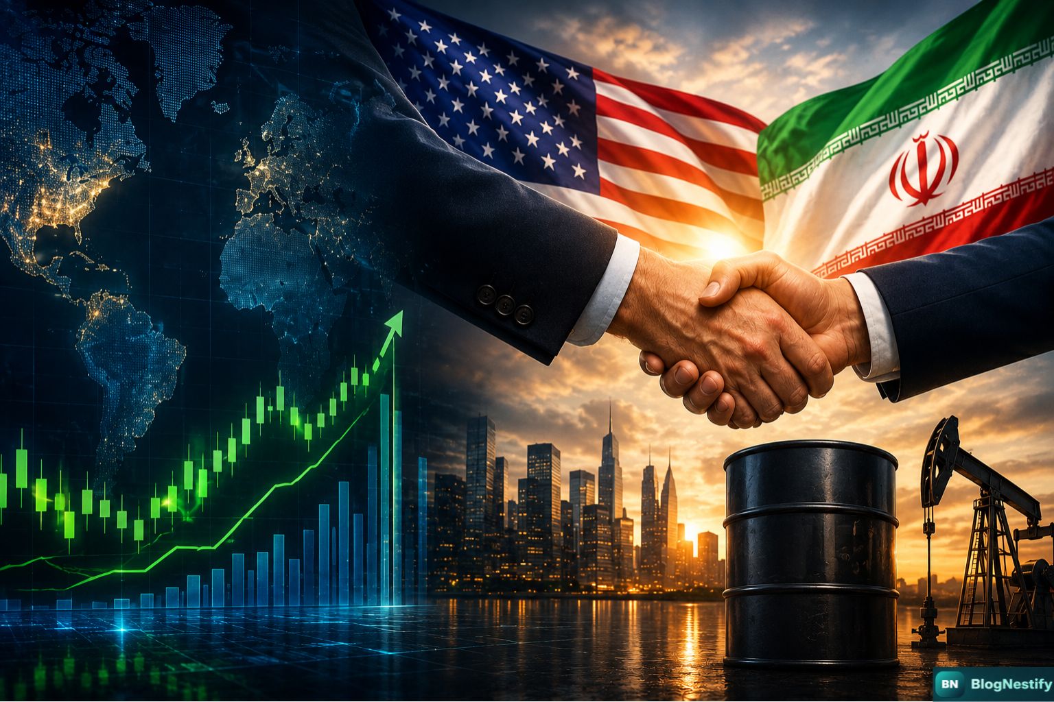 Global Markets Rally as U.S.-Iran Peace Deal Nears Completion, Oil Prices Crash 5%